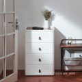 Modern White Nightstand Storage Rack